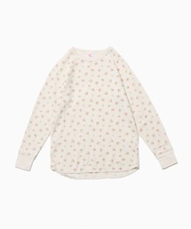 JEMORGAN/ジェーイーモーガン TCワッフル 花柄ラグラン L/S TEE ラグランTシャツ