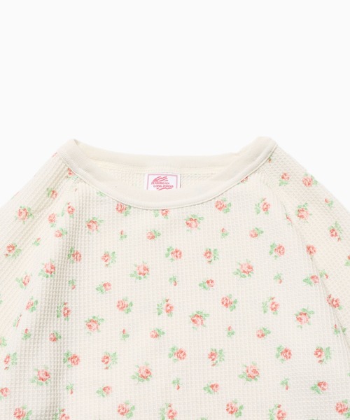 JEMORGAN(ジェーイーモーガン)の「JEMORGAN/ジェーイーモーガン TCワッフル 花柄ラグラン L/S TEE ラグランTシャツ(Tシャツ/カットソー・レディース・アイボリー系2/アイボリー系1・FREE)」の5枚目の写真