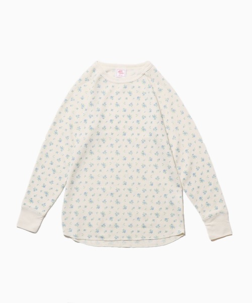 JEMORGAN(ジェーイーモーガン)の「JEMORGAN/ジェーイーモーガン TCワッフル 花柄ラグラン L/S TEE ラグランTシャツ(Tシャツ/カットソー・レディース・アイボリー系2/アイボリー系1・FREE)」の13枚目の写真