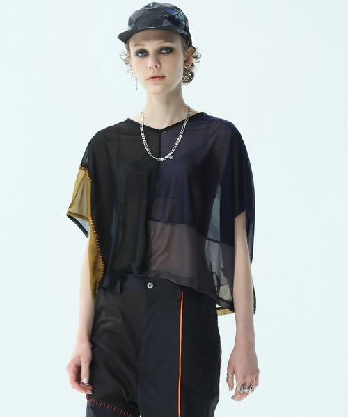 bedsidedrama(ベットサイドドラマ)の「Franken's Color Tee(Tシャツ/カットソー・レディース・ブラック/ホワイト/ネイビー・1/2)」の2枚目の写真