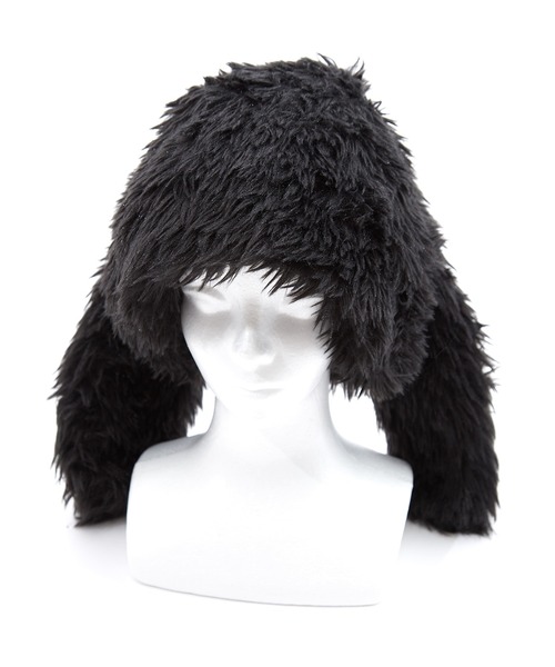 an meets zakka（アンミツザッカ）の「an meets zakka ファーうさ耳ロシアンハット（ニットキャップ/ビーニー・レディース・ブラック/アイボリー/ホワイト/ピンク・ONE SIZE/ONESIZE）」の15枚目の写真