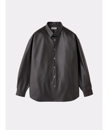 RhodolirioN(ロドリリオン) 22AW Puff Sleeve Shirt - Synthetic Leather パフスリーブ シャツ ブラウス シンセティック レザー LN868 1 ブラック IMG-4213_grande.png?v=1715321789