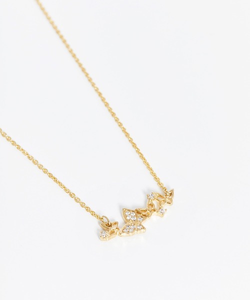 NOELA（ノエラ）の「バタフライビジューミックスネックレス（ネックレス・レディース・シルバー/ゴールド・フリー）」の6枚目の写真