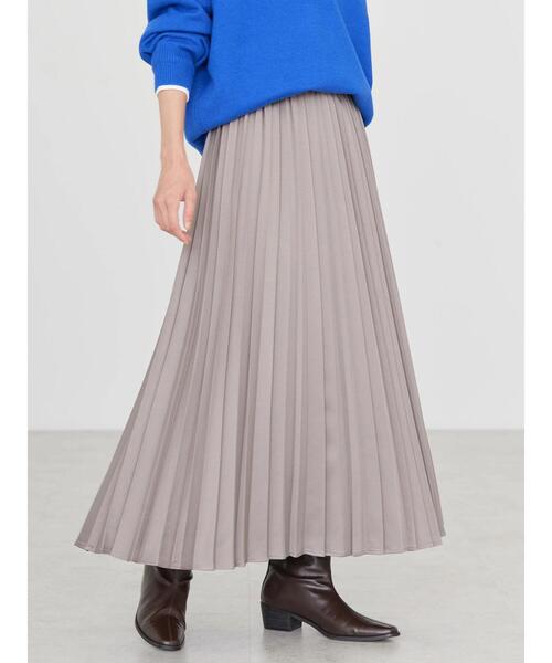 AMERICAN HOLIC（アメリカンホリック）の「サテンプリーツスカート（スカート・レディース・その他14/アイボリー/モカ/サックスブルー・M/L）」の11枚目の写真