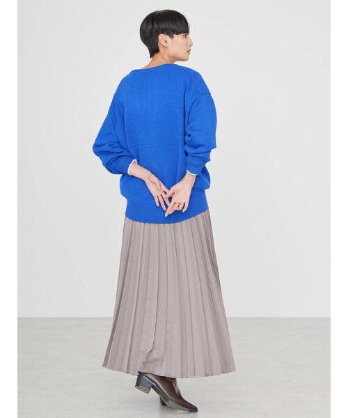 AMERICAN HOLIC（アメリカンホリック）の「サテンプリーツスカート（スカート・レディース・その他14/アイボリー/モカ/サックスブルー・M/L）」の15枚目の写真