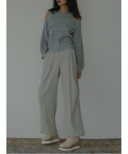 AMAIL(アマイル)の「Easy long active pants(その他パンツ・レディース・ベージュ/ブラック・FREE)」の16枚目の写真