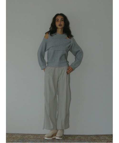 AMAIL(アマイル)の「Easy long active pants(その他パンツ・レディース・ベージュ/ブラック・FREE)」の10枚目の写真