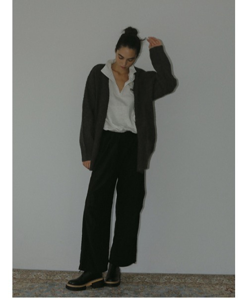AMAIL(アマイル)の「Easy long active pants(その他パンツ・レディース・ベージュ/ブラック・FREE)」の4枚目の写真