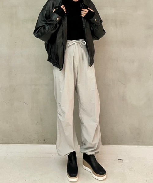 AMAIL(アマイル)の「Easy long active pants(その他パンツ・レディース・ベージュ/ブラック・FREE)」の18枚目の写真