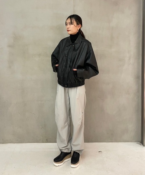 AMAIL(アマイル)の「Easy long active pants(その他パンツ・レディース・ベージュ/ブラック・FREE)」の19枚目の写真