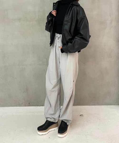 AMAIL(アマイル)の「Easy long active pants(その他パンツ・レディース・ベージュ/ブラック・FREE)」の20枚目の写真