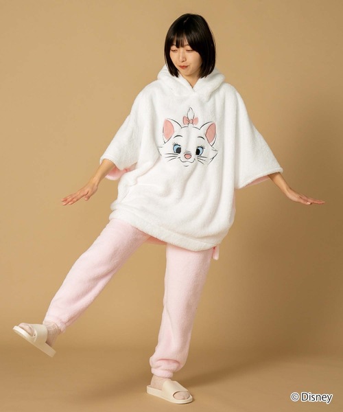 【美品】東京ディズニーランド ボア プルオーバー パーカー sizeM-L Tokyo Disney Resort ボアパーカー ミッキー 耳付き パーカー 東京