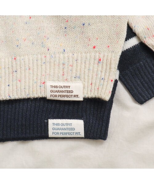 apres les cours(アプレレクール)の「カラーネップ・ボーダー衿付きニット(ニット/セーター・キッズ・アイボリー/その他2・90/120/100)」の5枚目の写真