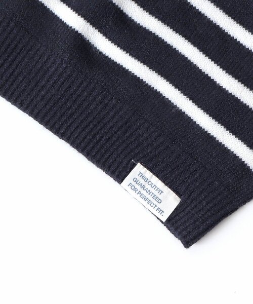 apres les cours(アプレレクール)の「カラーネップ・ボーダー衿付きニット(ニット/セーター・キッズ・アイボリー/その他2・90/120/100)」の14枚目の写真