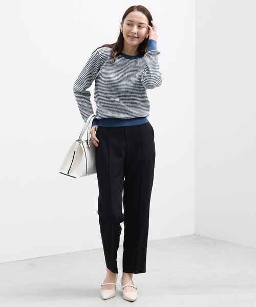 BEAMS HEART(ビームスハート)の「BEAMS HEART / テーパード スラックス(スラックス・レディース・ブラウン系その他2/ブラック・SMALL/MEDIUM)」の5枚目の写真