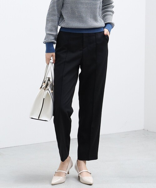 BEAMS HEART(ビームスハート)の「BEAMS HEART / テーパード スラックス(スラックス・レディース・ブラウン系その他2/ブラック・SMALL/MEDIUM)」の9枚目の写真
