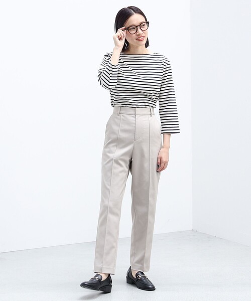 BEAMS HEART(ビームスハート)の「BEAMS HEART / テーパード スラックス(スラックス・レディース・ブラウン系その他2/ブラック・SMALL/MEDIUM)」の13枚目の写真