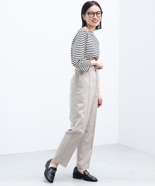 BEAMS HEART(ビームスハート)の「BEAMS HEART / テーパード スラックス(スラックス・レディース・ブラウン系その他2/ブラック・SMALL/MEDIUM)」の14枚目の写真