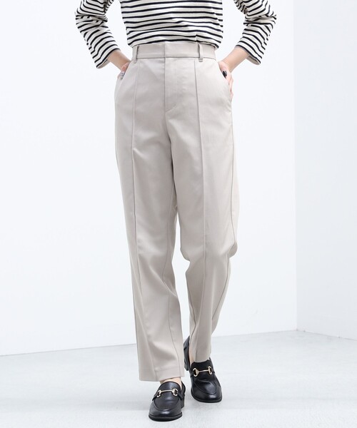 BEAMS HEART(ビームスハート)の「BEAMS HEART / テーパード スラックス(スラックス・レディース・ブラウン系その他2/ブラック・SMALL/MEDIUM)」の18枚目の写真