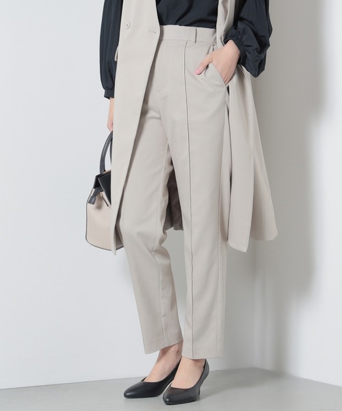 BEAMS HEART(ビームスハート)の「BEAMS HEART / テーパード スラックス(スラックス・レディース・ブラウン系その他2/ブラック・SMALL/MEDIUM)」の2枚目の写真