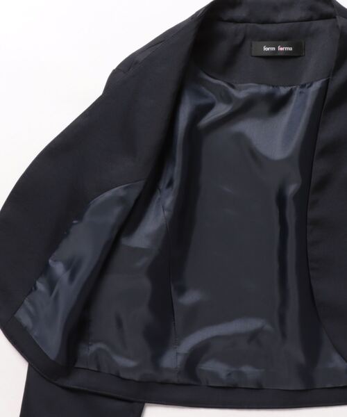 form forma（フォルムフォルマ）の「【ジャケット単品】《サテン 国内生地使用》【formformaオリジナル】マザードレスジャケット /ボレロ/パーティー/結婚式（その他アウター・レディース・ネイビー・13号/9号）」の3枚目の写真