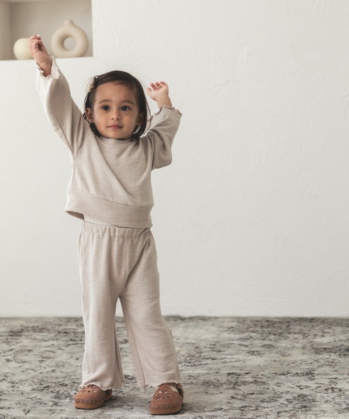 sea and shells by pairmanon（シーアンドシェルズバイペアマノン）の「【sea and shells by pairmanon】メローフレア セットアップ（その他ベビーウェア・キッズ・カーキ/ブラウン/ベージュ・80/100/90/110）」の9枚目の写真