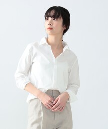 EFFE BEAMS（エッフェビームス）の「【7/31値下げ】AK+1 / 刺繍 レギュラーカラーシャツ（シャツ/ブラウス）」