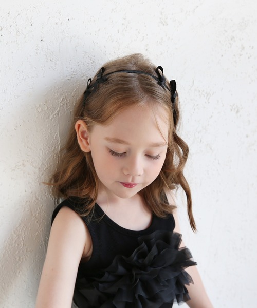 Rora（ローラ）の「エガル リボンカチューシャ（カチューシャ・キッズ・ブラック・FREE）」の2枚目の写真