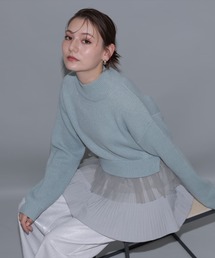Rirandture（リランドチュール）の「プリーツレイヤードラメニット