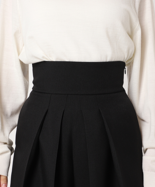 CITYSHOP（シティーショップ）の「HIGH WAIST TUCK WIDE パンツ（スラックス・レディース・ブラック/ベージュ・38/36）」の21枚目の写真