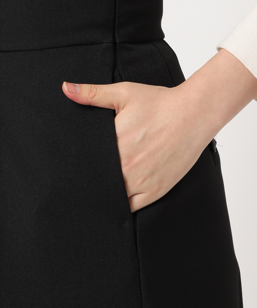 CITYSHOP（シティーショップ）の「HIGH WAIST TUCK WIDE パンツ（スラックス・レディース・ブラック/ベージュ・38/36）」の22枚目の写真