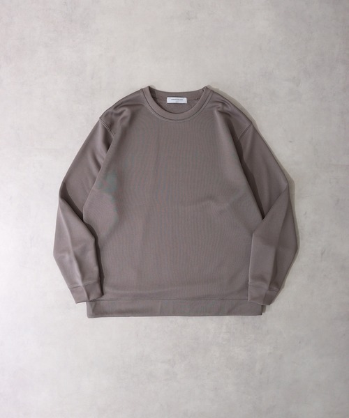 URBAN SQUARE(アーバンスクエア)の「URBAN SQUARE フィラメント裏毛 クルーネックトレーナー(スウェット・メンズ・グレイッシュベージュ/ブルーグレー/ブラック/ネイビー・LL/M/L)」の4枚目の写真