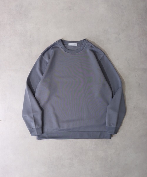 URBAN SQUARE(アーバンスクエア)の「URBAN SQUARE フィラメント裏毛 クルーネックトレーナー(スウェット・メンズ・グレイッシュベージュ/ブルーグレー/ブラック/ネイビー・LL/M/L)」の3枚目の写真