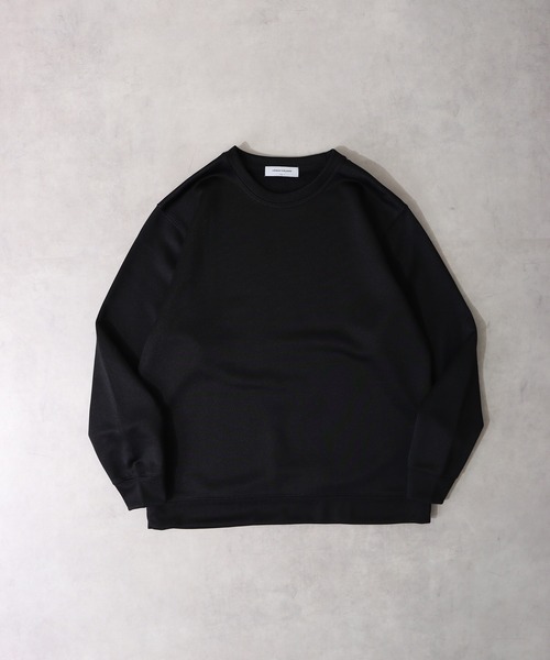 URBAN SQUARE(アーバンスクエア)の「URBAN SQUARE フィラメント裏毛 クルーネックトレーナー(スウェット・メンズ・グレイッシュベージュ/ブルーグレー/ブラック/ネイビー・LL/M/L)」の2枚目の写真