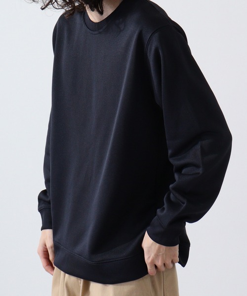 URBAN SQUARE(アーバンスクエア)の「URBAN SQUARE フィラメント裏毛 クルーネックトレーナー(スウェット・メンズ・グレイッシュベージュ/ブルーグレー/ブラック/ネイビー・LL/M/L)」の11枚目の写真