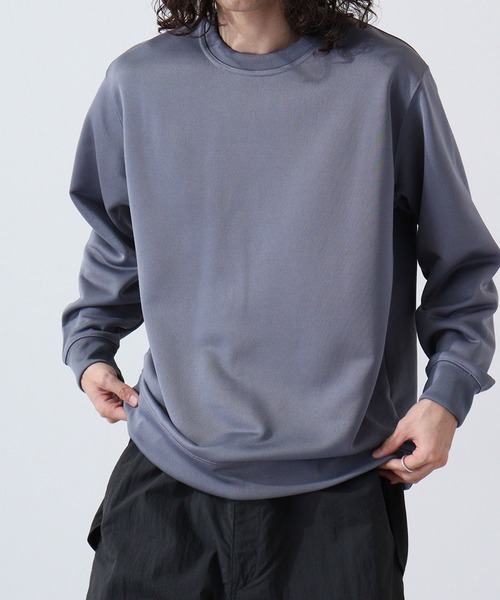 URBAN SQUARE(アーバンスクエア)の「URBAN SQUARE フィラメント裏毛 クルーネックトレーナー(スウェット・メンズ・グレイッシュベージュ/ブルーグレー/ブラック/ネイビー・LL/M/L)」の15枚目の写真