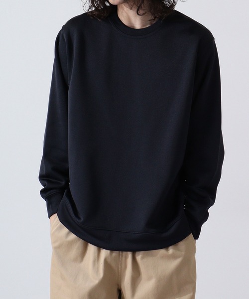 URBAN SQUARE(アーバンスクエア)の「URBAN SQUARE フィラメント裏毛 クルーネックトレーナー(スウェット・メンズ・グレイッシュベージュ/ブルーグレー/ブラック/ネイビー・LL/M/L)」の17枚目の写真