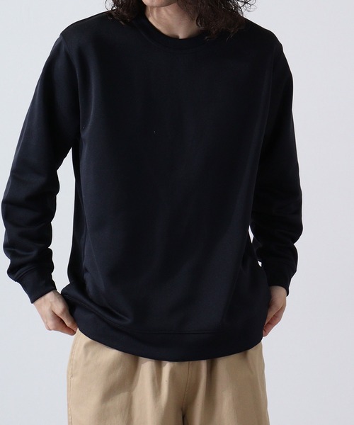 URBAN SQUARE(アーバンスクエア)の「URBAN SQUARE フィラメント裏毛 クルーネックトレーナー(スウェット・メンズ・グレイッシュベージュ/ブルーグレー/ブラック/ネイビー・LL/M/L)」の18枚目の写真