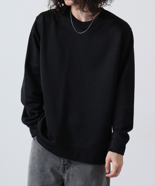 URBAN SQUARE(アーバンスクエア)の「URBAN SQUARE フィラメント裏毛 クルーネックトレーナー(スウェット・メンズ・グレイッシュベージュ/ブルーグレー/ブラック/ネイビー・LL/M/L)」の14枚目の写真