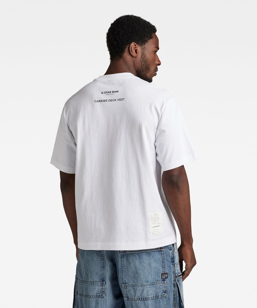セール】ARCHIVE PRINT BOXY T-SHIRT/オーバーサイズ