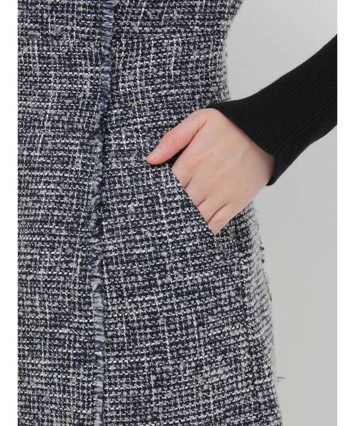 MURUA（ムルーア）の「フリンジミニジャンパースカート（ワンピース・レディース・ブラック/その他1/ホワイト・2/1）」の15枚目の写真