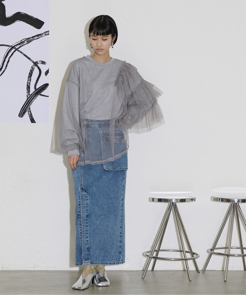THE YOn（ザヨン）の「チュールレイヤードアシンメトリーフリル