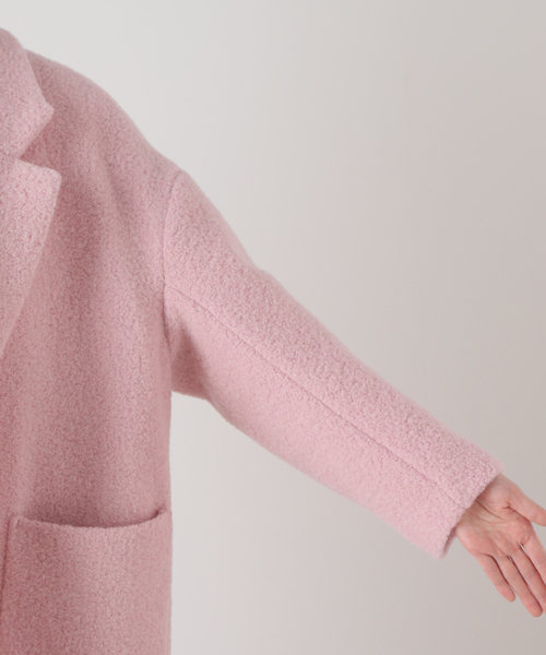 plage(プラージュ)の「Boucle オーバーサイズロング コート(その他アウター・レディース・ブラウン/ピンク・36/38)」の14枚目の写真