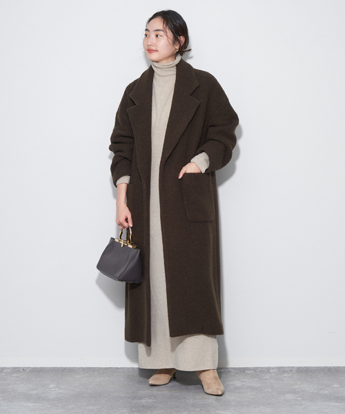 Plage プラージュ ロングコート ウールコート 36 plage（プラージュ） チェスターコート 36 グレー レディース