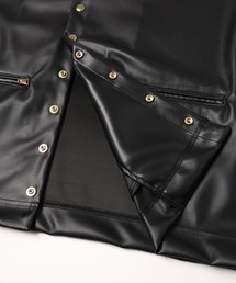T*K様 CULLNI  LEATHER シャツ CULLNI（クルニ）の「24-SS-037B / Faux Leather Dot Button