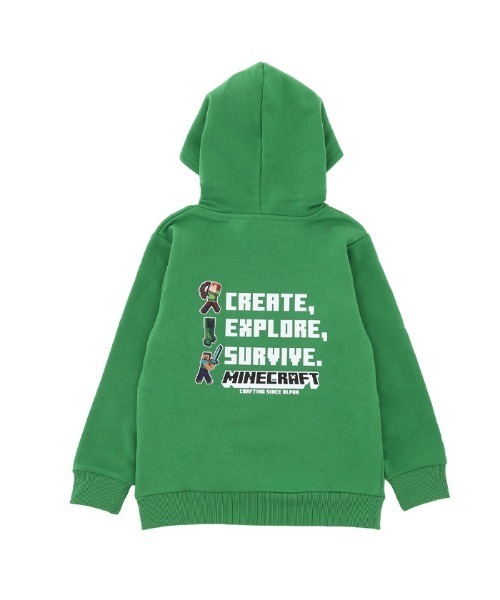 RUGGEDWORKS（ラゲッドワークス）の「【完売】《マインクラフト》 キッズ 裏起毛 パーカー（パーカー・キッズ・ブルー/グリーン/チャコールグレー・140/150/160）」の5枚目の写真
