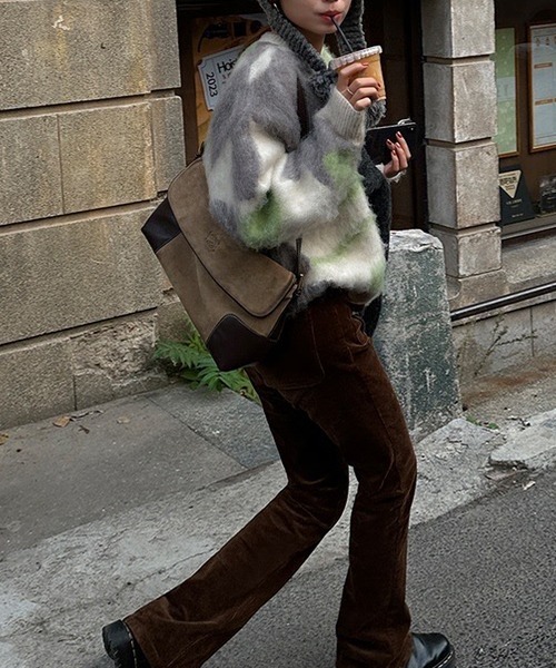 SEN TOKYO（セントーキョー）の「絶妙な配色が目を惹く春ニット。マーブルーカラーモヘアセーター（ニット/セーター・レディース・ブルー/グリーン・FREE）」の7枚目の写真