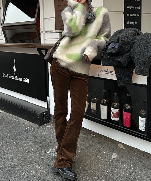 SEN TOKYO（セントーキョー）の「絶妙な配色が目を惹く春ニット。マーブルーカラーモヘアセーター（ニット/セーター・レディース・ブルー/グリーン・FREE）」の18枚目の写真