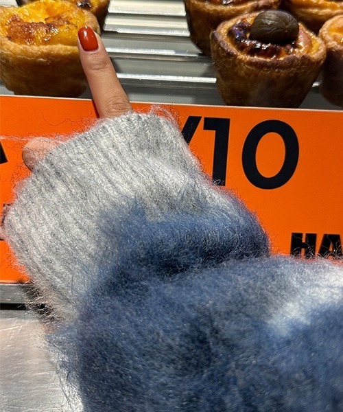 SEN TOKYO（セントーキョー）の「絶妙な配色が目を惹く春ニット。マーブルーカラーモヘアセーター（ニット/セーター・レディース・ブルー/グリーン・FREE）」の14枚目の写真