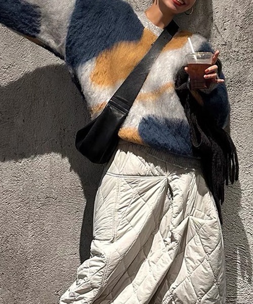 SEN TOKYO（セントーキョー）の「絶妙な配色が目を惹く春ニット。マーブルーカラーモヘアセーター（ニット/セーター・レディース・ブルー/グリーン・FREE）」の20枚目の写真